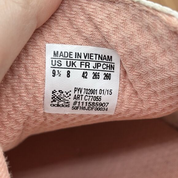 Adidas Originals Samoa AQ7912 White Pink Casual Shoes Women's Sneakers Size 9.5 - Picture 8 of 9